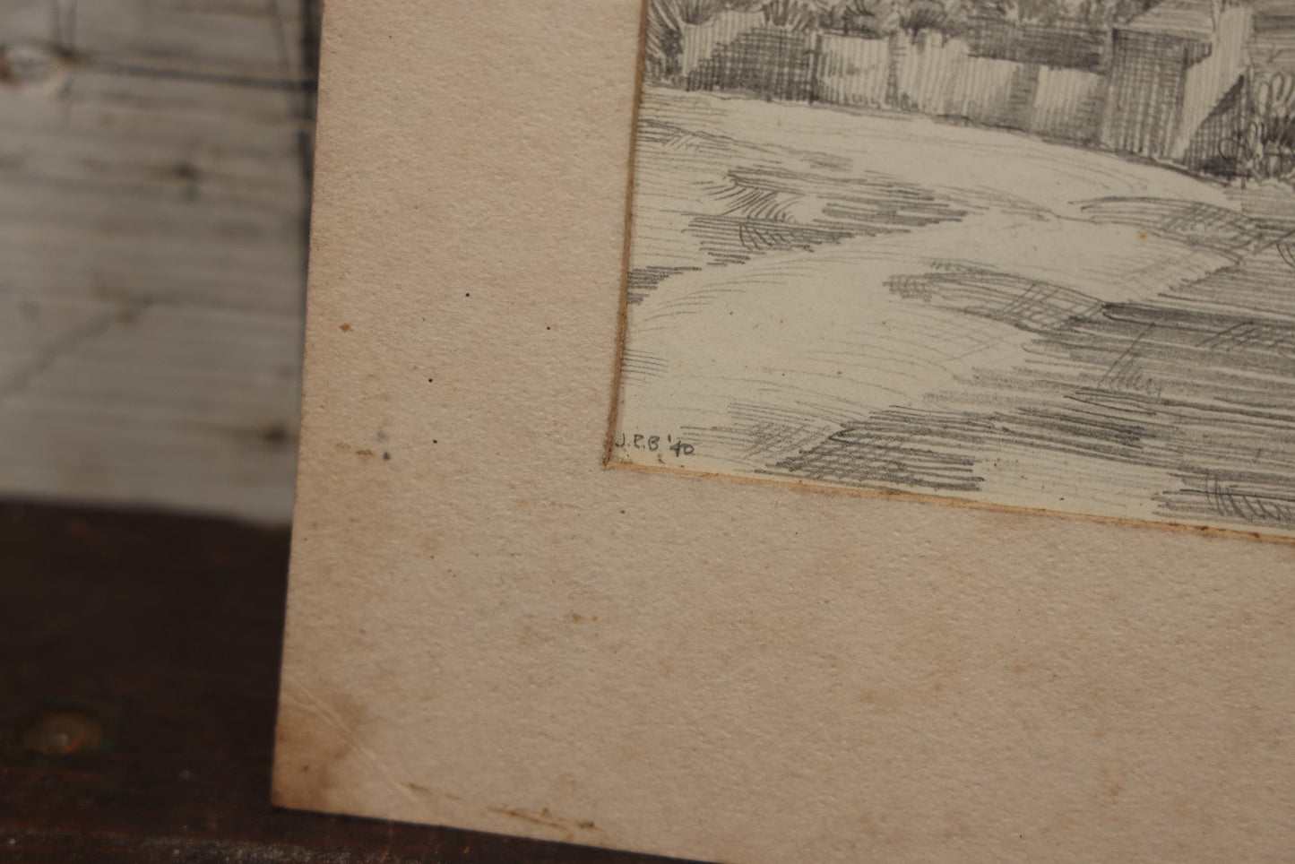 Lot 096 - Vintage Original Pencil Drawing Of Alcázar Of Segovia, Medieval Castle In Segovia Spain, After Henry Percy Huggill, Signed J.E.B. 1940, In Mat