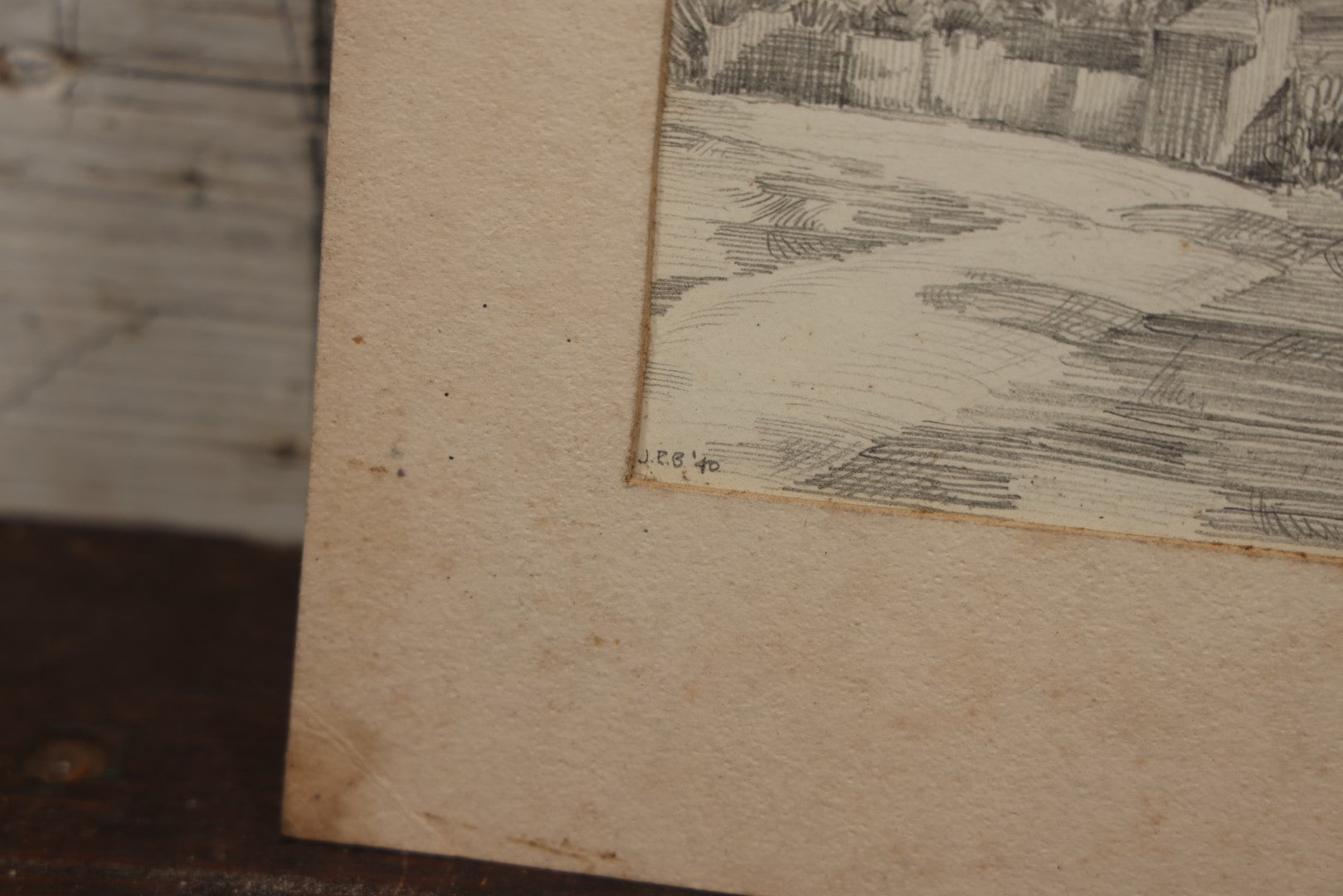 Lot 096 - Vintage Original Pencil Drawing Of Alcázar Of Segovia, Medieval Castle In Segovia Spain, After Henry Percy Huggill, Signed J.E.B. 1940, In Mat