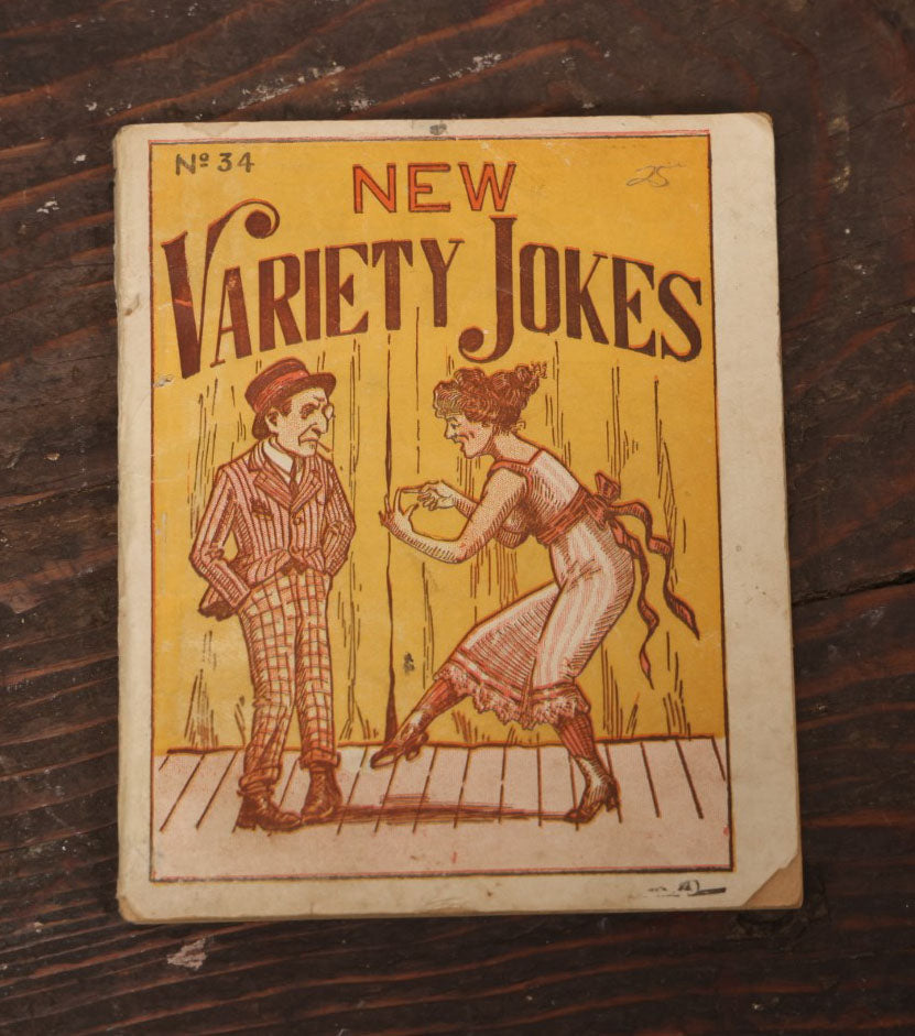 Lot 101 - "New Variety Jokes" Antique Joke Booklet, No. 34, 1908, By J. Taggart