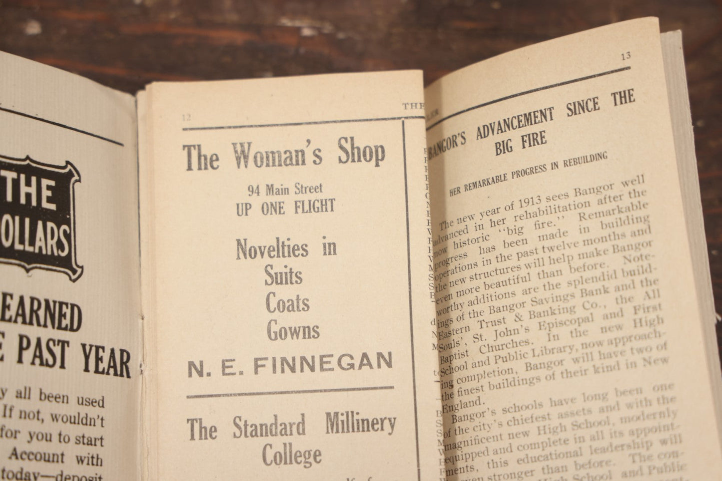 Lot 104 - Antique Program For The Bangor, Maine Food Fair, February 4 To 8, 1913, With Many Advertisements