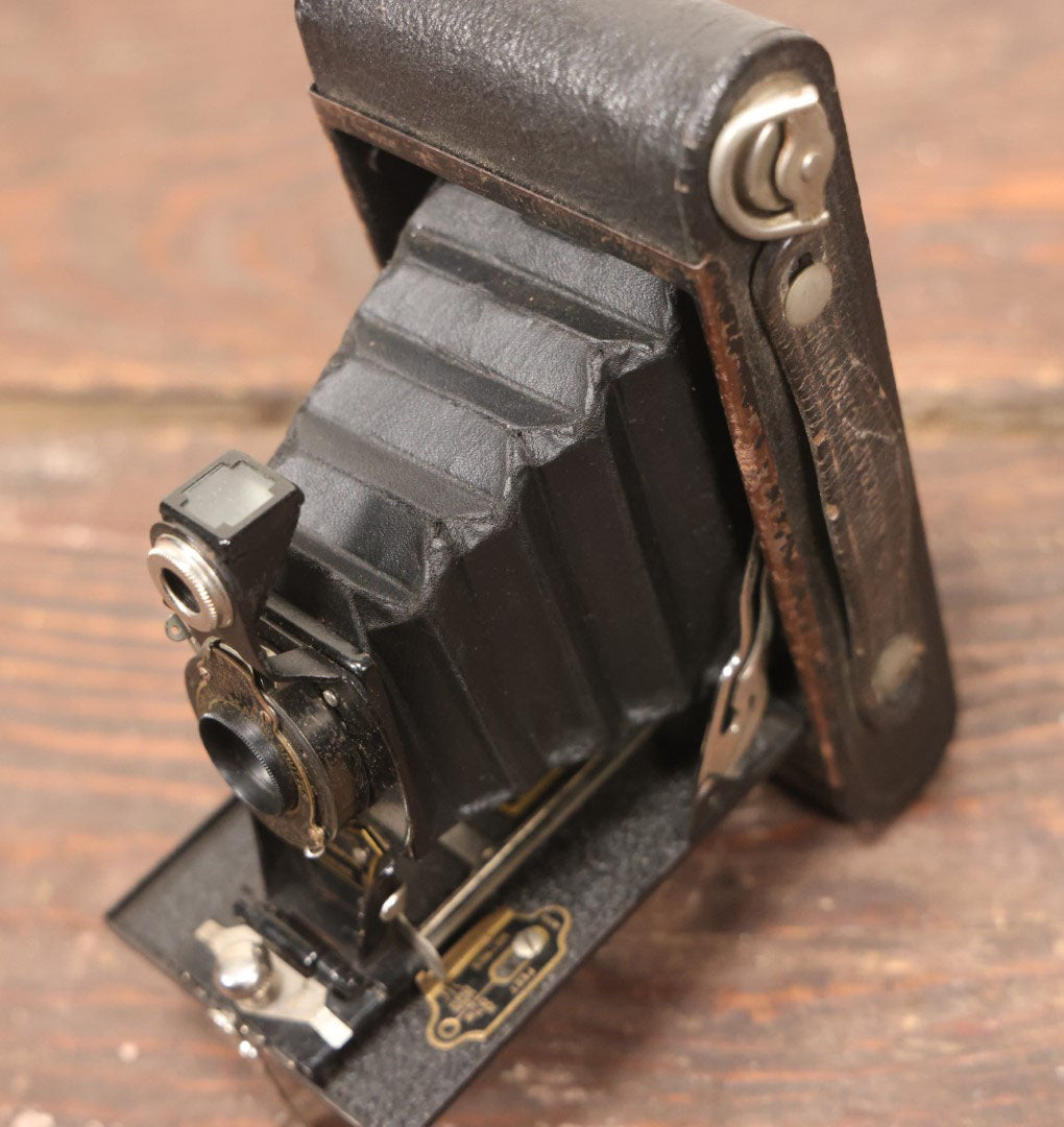 Lot 110 - Eastman Kodak No. 2 Folding Autographic Brownie Antique Camera, Uses Film No. A-120, With Custom D.L. Monogram On Front