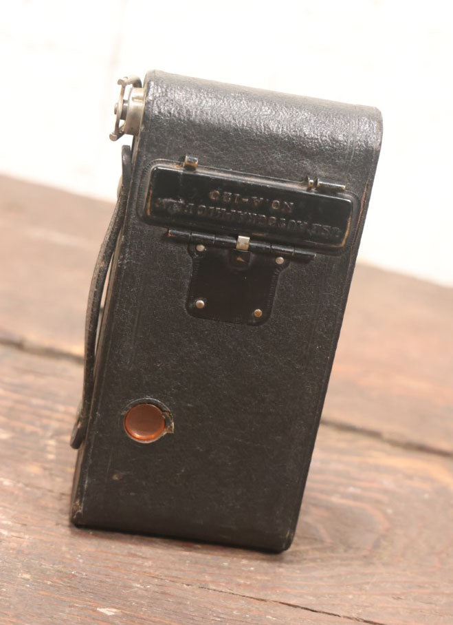 Lot 110 - Eastman Kodak No. 2 Folding Autographic Brownie Antique Camera, Uses Film No. A-120, With Custom D.L. Monogram On Front
