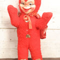 Lot 005 - Vintage Rubber Face Devil Kepie Plush Stuffed Animal With Rubber Face, Fable Toy Company, Original Design, New York, N.Y., 21" Tall