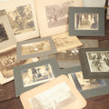 Lot 141 - Grouping Of 12 Antique Boarded Photos Of People, Houses, Trees And More, Including West Palm Beach Florida