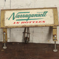 Lot 034 - Vintage Narragansett Beer In Bottles Clamp On Bar Back Advertising Piece Display With Ice Tongs