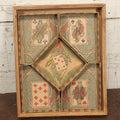 Lot 040 - Antique French Board Game Partial Box With Lithographed Containers, Nain Jaune, "The Yellow Dwarf," With Clown And Playing Card Motifs, By N.K., Editburs-Fabricaxts, Paris, Incomplete
