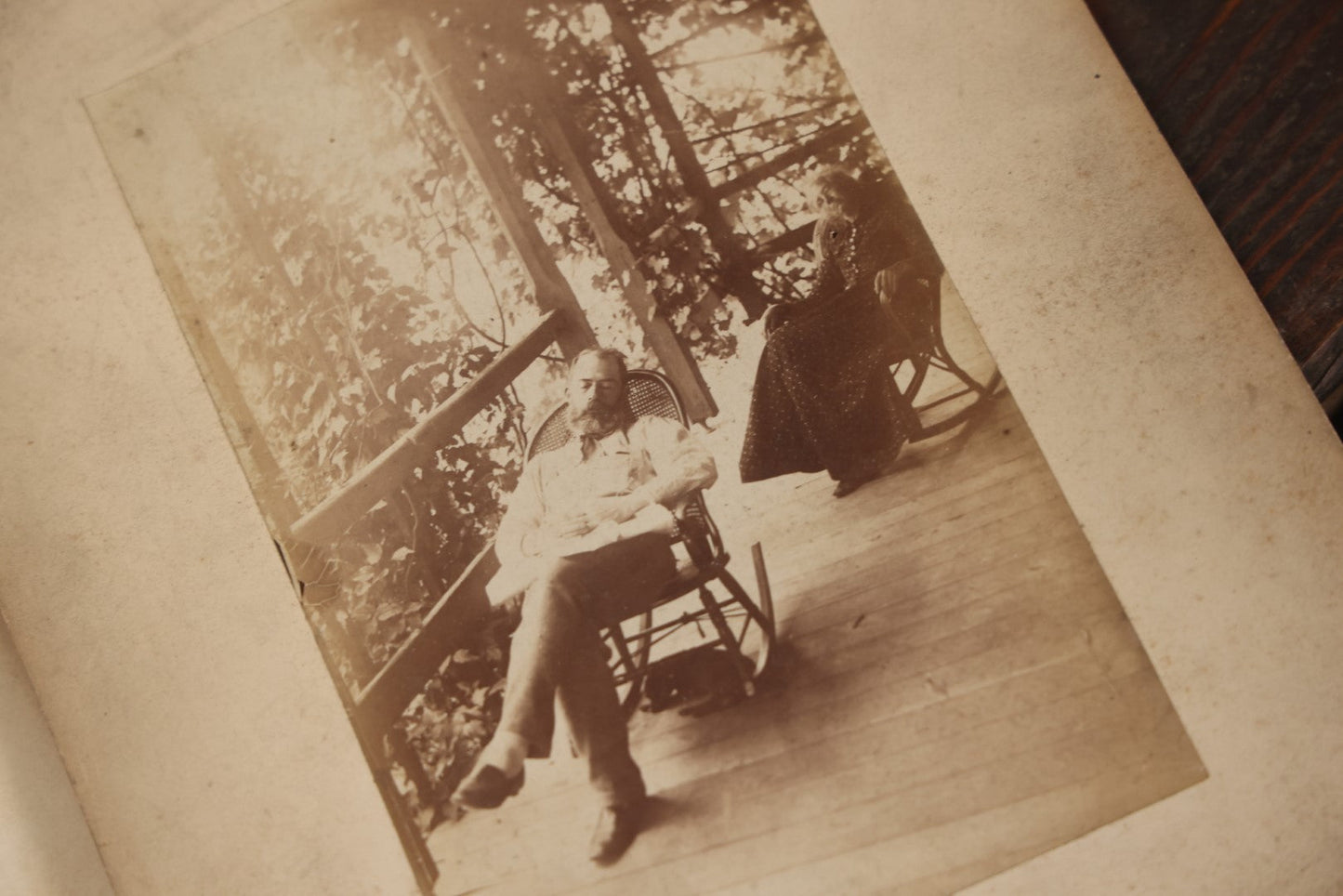 Lot 047 - Grouping Of 9+ Antique Boarded Photographs (Two Photos Per Each, Double Sided) Featuring People On Horseback, Couple Sleeping On Porch, Various Group Nature Photos, Circa 1880s