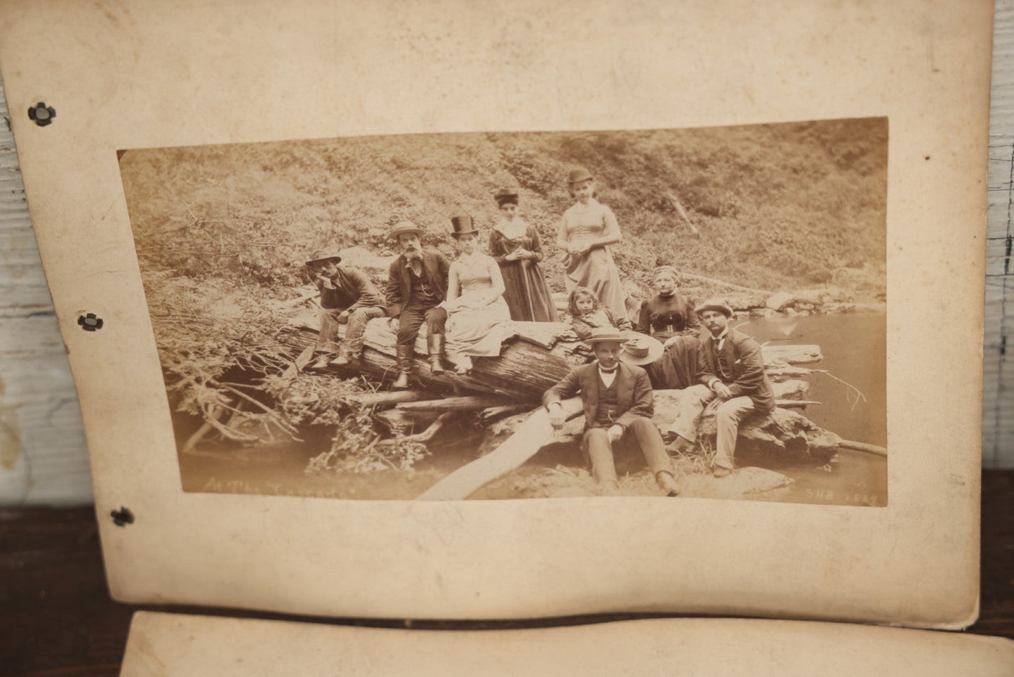 Lot 047 - Grouping Of 9+ Antique Boarded Photographs (Two Photos Per Each, Double Sided) Featuring People On Horseback, Couple Sleeping On Porch, Various Group Nature Photos, Circa 1880s