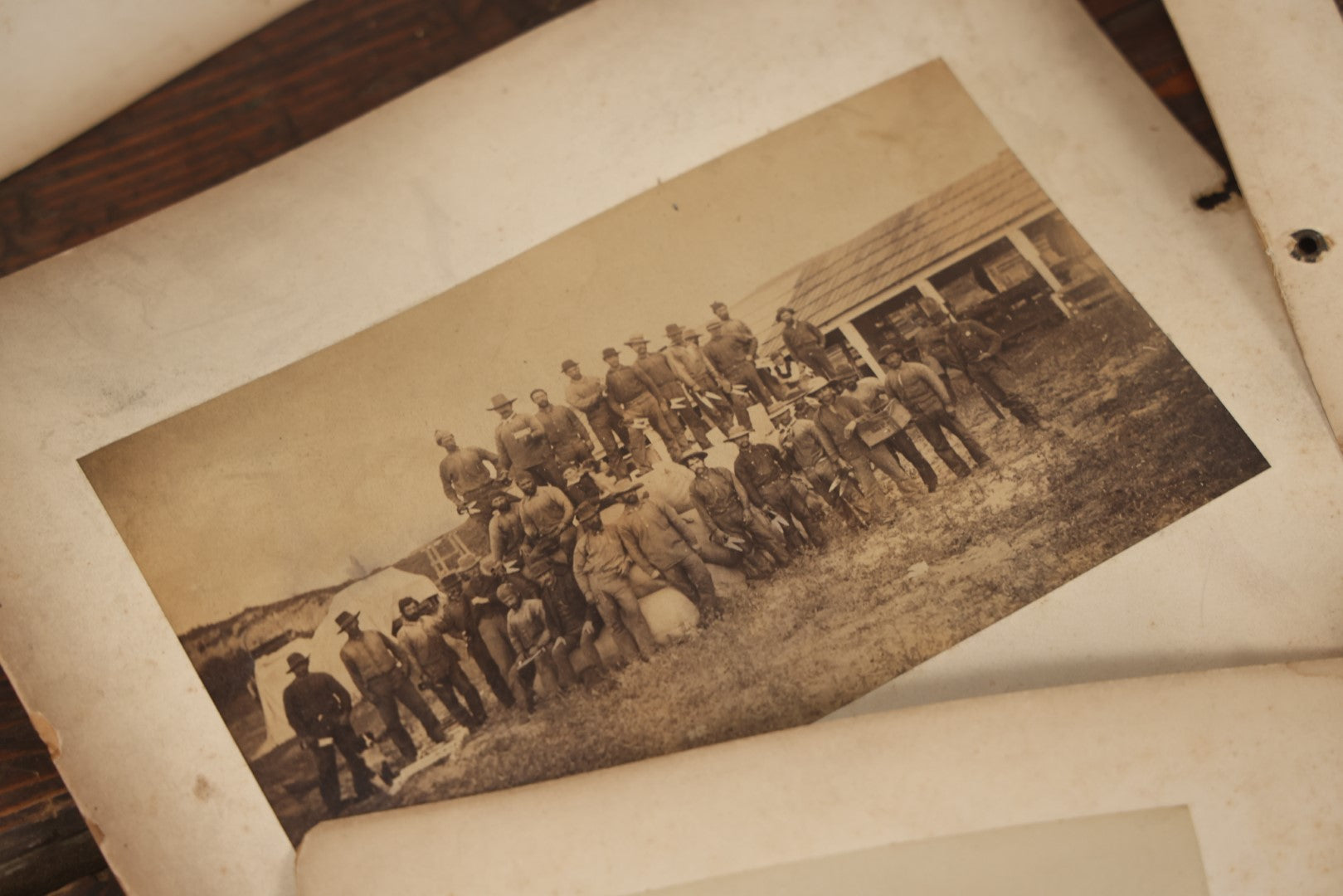 Lot 047 - Grouping Of 9+ Antique Boarded Photographs (Two Photos Per Each, Double Sided) Featuring People On Horseback, Couple Sleeping On Porch, Various Group Nature Photos, Circa 1880s