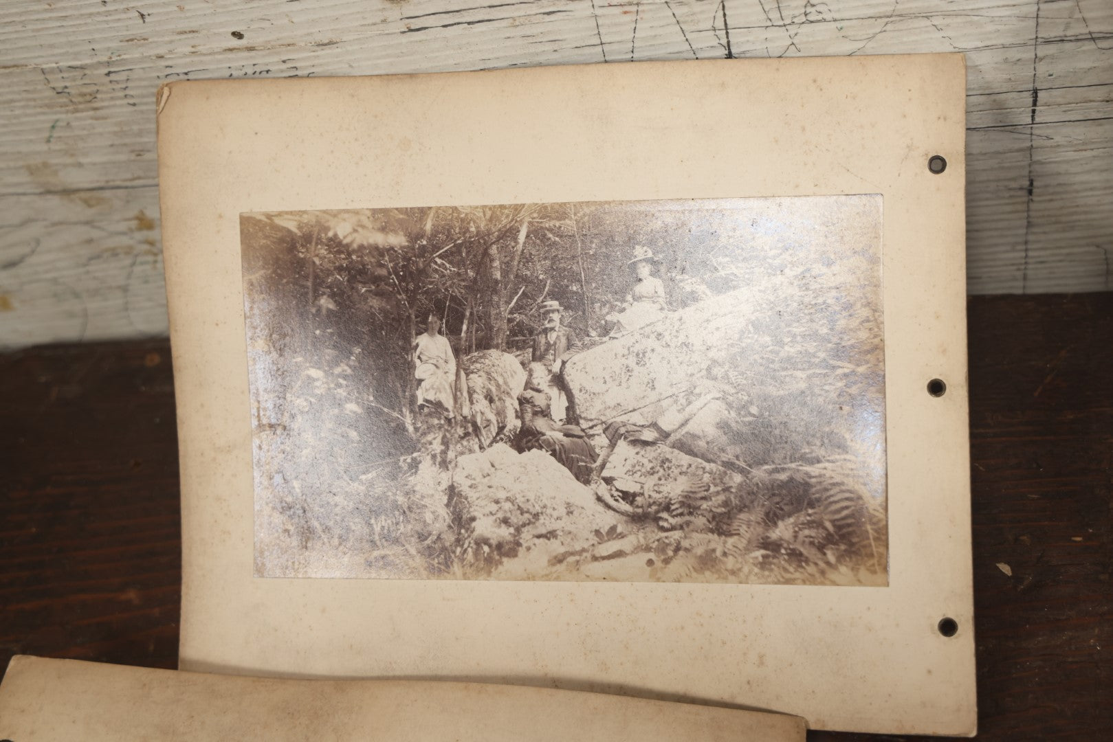 Lot 047 - Grouping Of 9+ Antique Boarded Photographs (Two Photos Per Each, Double Sided) Featuring People On Horseback, Couple Sleeping On Porch, Various Group Nature Photos, Circa 1880s