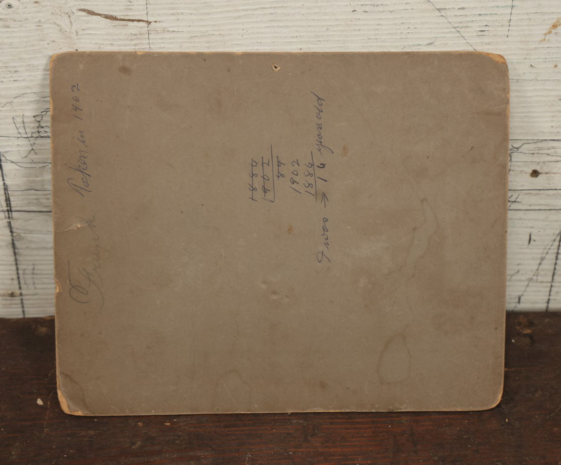 Lot 049 - Antique Boarded Occupational Photograph, Workers In A Factory, Possible Paper Factory, With Machinery, Back Marked Frank, Taken In 1902