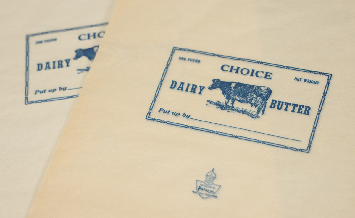 Old Packing Lot 089 - Grouping Of Ten New Old Stock N.O.S. Wax Paper Butter Packin ...