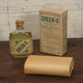 Lot 090 - Vintage New Old Stock N.O.S. Green-O Insect Repellent Embossed Bottle In Original Box With Paper Insert, Sealed, With Contents, By Clinton Chemical Co., Clinton, Massachusetts