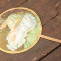 Lot 097 - Antique Paper Advertising Fan Compliments Of Mrs. Winslow's Soothing Syrup, With  Mother And Baby On Front, For Children Teething