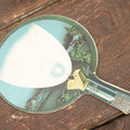 Lot 098 - Vintage Paper Advertising Fan For Colt Lighting And Cooking, Flashlight Graphic On Front