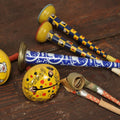 Lot 116 - Grouping Of Five Vintage And Antique Tin Lithograph Noise Makers With Clowns And More, Kirchhof Marking On Two, Made In U.S.A., Tin Horns Work, With Bonus Non-Working Paper Blowers