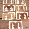 Lot 131 - Grouping Of Seven Antique Stereo Cards Showing Various Fine Art Sculptures And Statues From The International Exhibition Of 1876