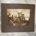 Lot 027 - Antique Boarded Occupational Photograph Of A Man With A Large Piece Of Machinery, Unknown Apparatus, Possible Generator