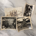 Lot 048 - Grouping Of Four Vintage Snapshot Photographs Of Soldiers, Including Airmen In Front Of Plane, Soldier With Dog, Man Working Communications, And More