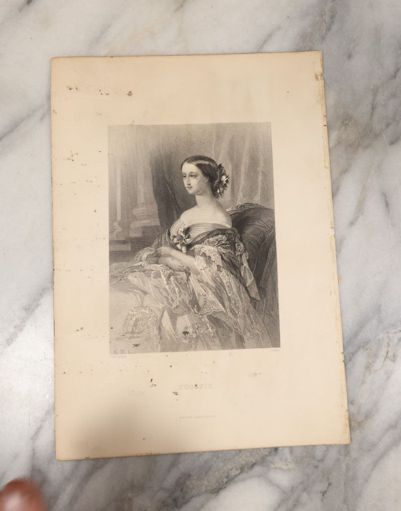 Lot 057 - Grouping Of 15 Engraved Bookplates Of Famous Historical Women, Including Joan Of Arc, Marie Antoinette, Anne Boleyn, And More, Late 19th Century
