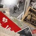 Lot 067 - Grouping Of 10+ Miscellaneous Pieces Of Entertainment Related Ephemera Including Ivanhoe Lobby Card, Horse Racing Photos, Rodeo Brochure,  Spalding's Croquet, And More