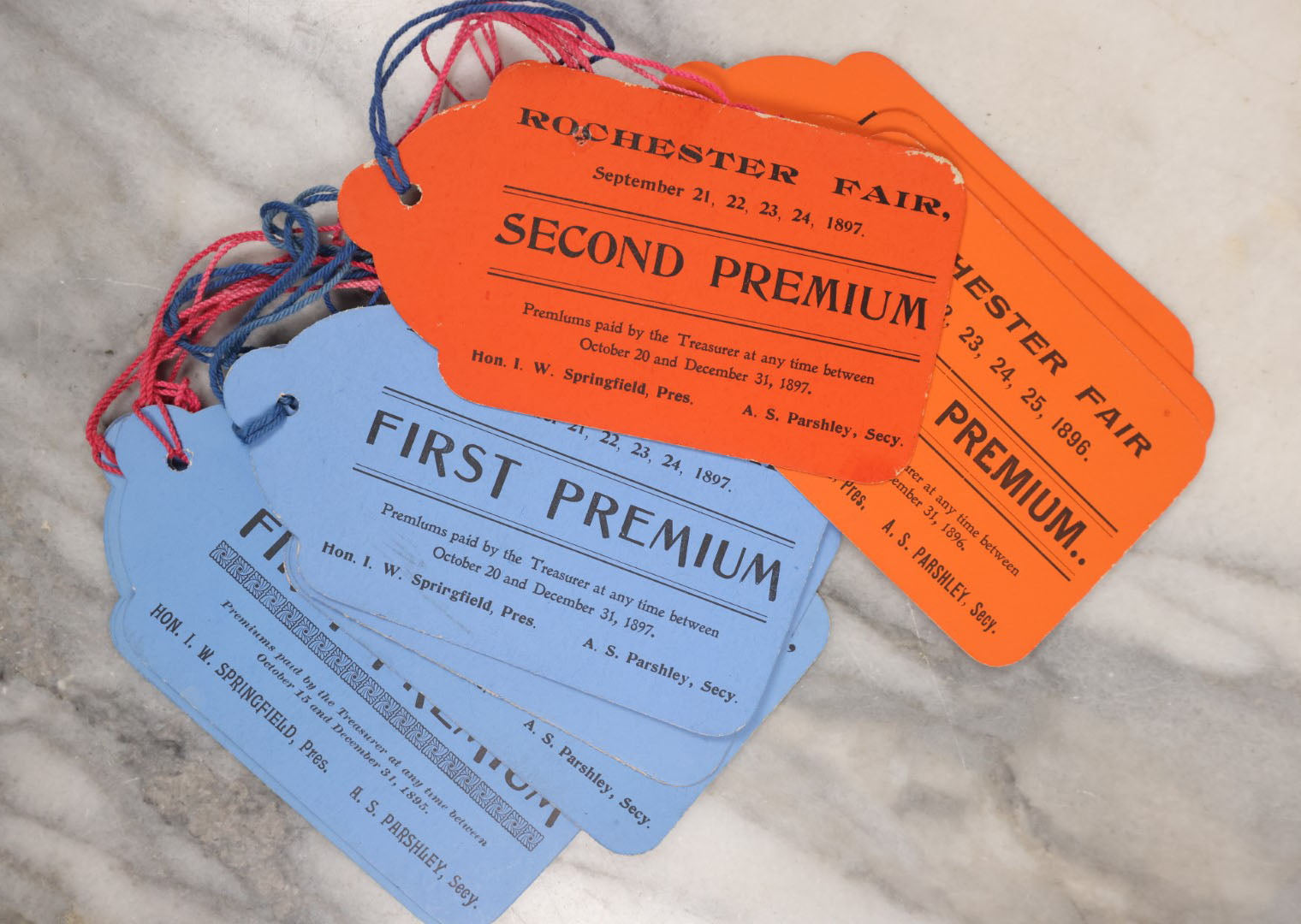 Fair Tags Lot 083 - Grouping Of 10+ Antique Rochester Fair