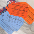 Lot 083 - Grouping Of 10+ Antique Rochester Fair "Premiums" Tags, 1897