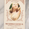 Lot 100 - Titter Tatter Proverbs Vintage Nudie Pin-Up Advertising From The Mcdonald Electric Co., Columbus Maine, Unfolds To Reveal Many Nude Women Illustrations