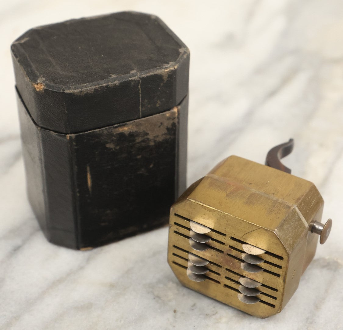 Lot 004 - Antique Brass Spring Loaded Bloodletting Fleam, Medical Devi ...