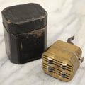 Lot 004 - Antique Brass Spring Loaded Bloodletting Fleam, Medical Device, With Original Case, Working Condition