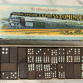 Lot 187 - Lot 188 - The Embossing Company's Double Twelve Express Dominoes, Vintage Dominoes In Box With Train Decoration, Made In U.S.A., Incomplete