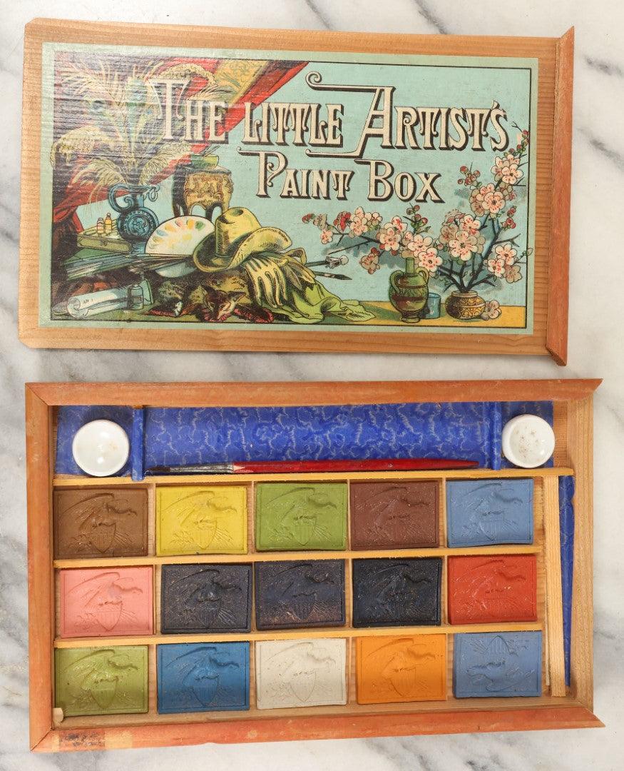 Lot 188 - The Little Artist's Paint Box, Wooden Paint Box With Lithogr ...