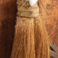 Lot 204 - Porcelain Flapper Woman Straw Dresser Brush, Hand Painted With Pink Detailing, Note Somewhat Loose