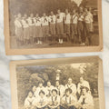 Lot 122 - Pair Of Early Mounted Photos Of A Women's Softball Or Baseball Team, With Coach, Equipment, Circa Early 20th Century
