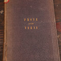 Lot 072 - "Proces And Verse By Albert Gallatin Remington" Antique Book Circa 1862