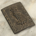 Lot 012 - Antique Partial Grecian Cameo Belt Buckle, One Side, With Woman In Dress, Vulcanite Type Material