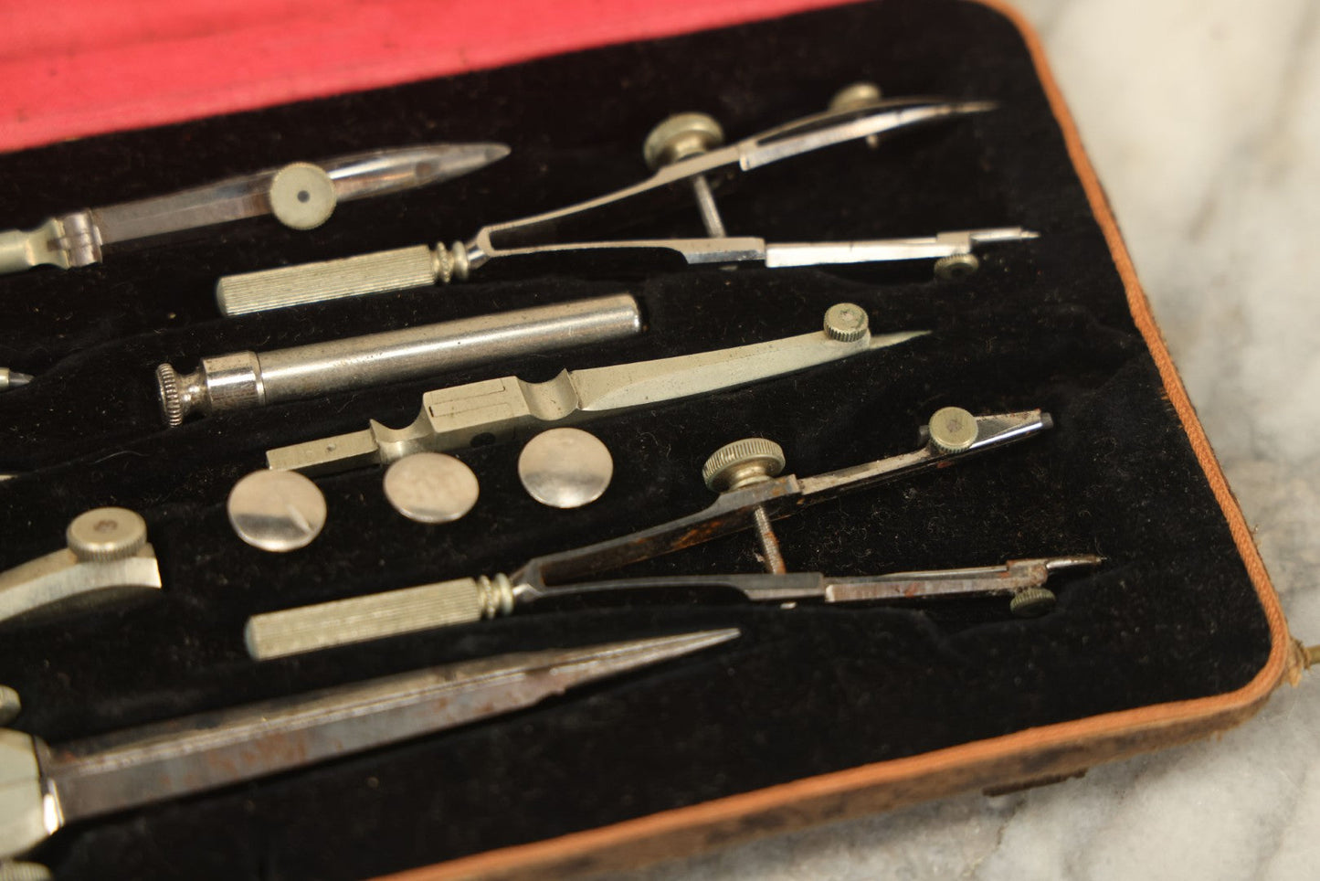 Lot 014 - Antique Drafting Set In Case, Made In Germany, From The Colliery Engineer Company, Scranton, Pennsylvania, Appears Complete