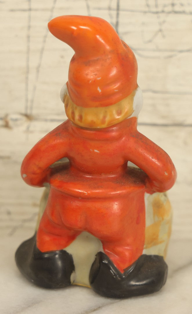 Lot 026 - Vintage Ceramic Elf Pixie Toothpick Pot, Made In Japan