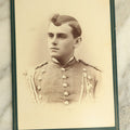 Lot 069 - Antique Cabinet Card Photo Of A Young Man In Uniform, Adt & Brother Photographers, Waterbury, Connecticut
