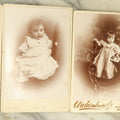 Lot 104 - Grouping Of Four Antique Cabinet Card Photographs Of Young Children, Including Picture-In-Picture P.I.P. Of Child Holding A Cabinet Card Of Another Child