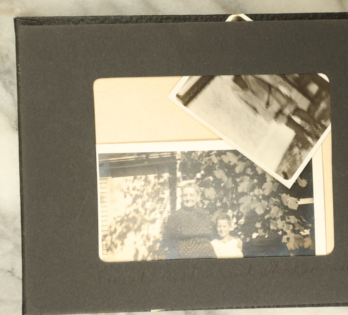 Lot 110 - Vintage Snapshot Photo Album With Dozens Of Photos, Including Cats, Stonehenge, Soldiers, May Day, And More