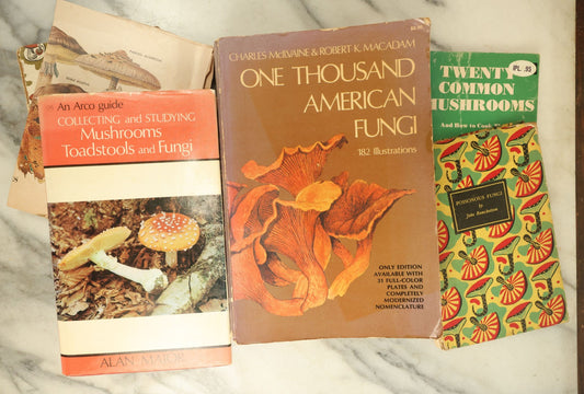 Lot 125 - Grouping Of Five Vintage Books On Mushrooms And Fungi, Including Poisonous Fungi, Twenty Common Mushrooms, And More