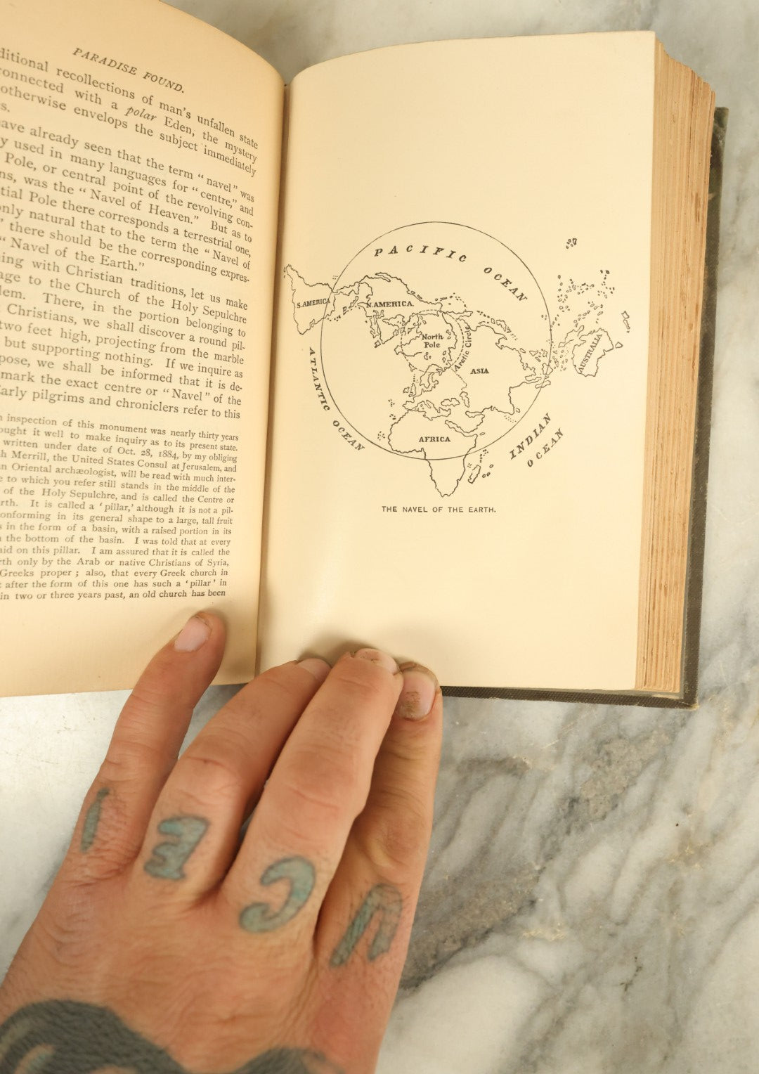Lot 127 - "Paradise Found: The Cradle Of The Human Race At The North Pole, A Study Of The Prehistoric World" Antique Book By William F. Warren, Illustrated, Fifth Edition, Published 1885, Covering Esoteric History