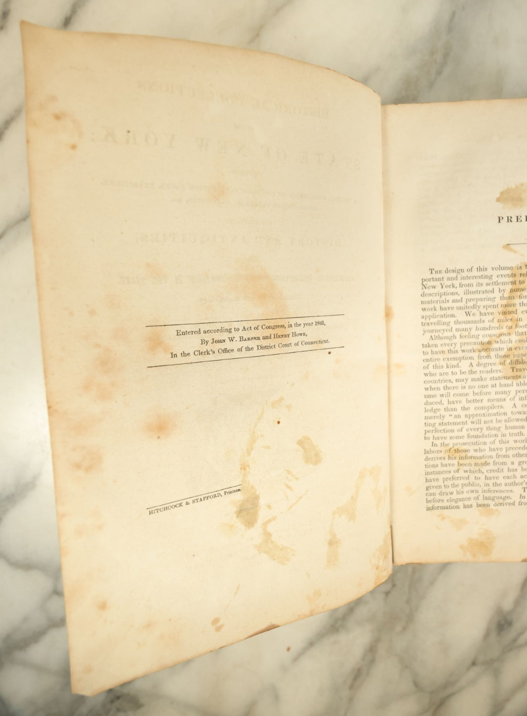 Lot 133 - "Historical Collections Of The State Of New York Containing A General Collection Of The Most Interesting Facts, Traditions" Etc., By John W. Barber And Henry Howe, Illustrated By 230 Engravings, Published 1841