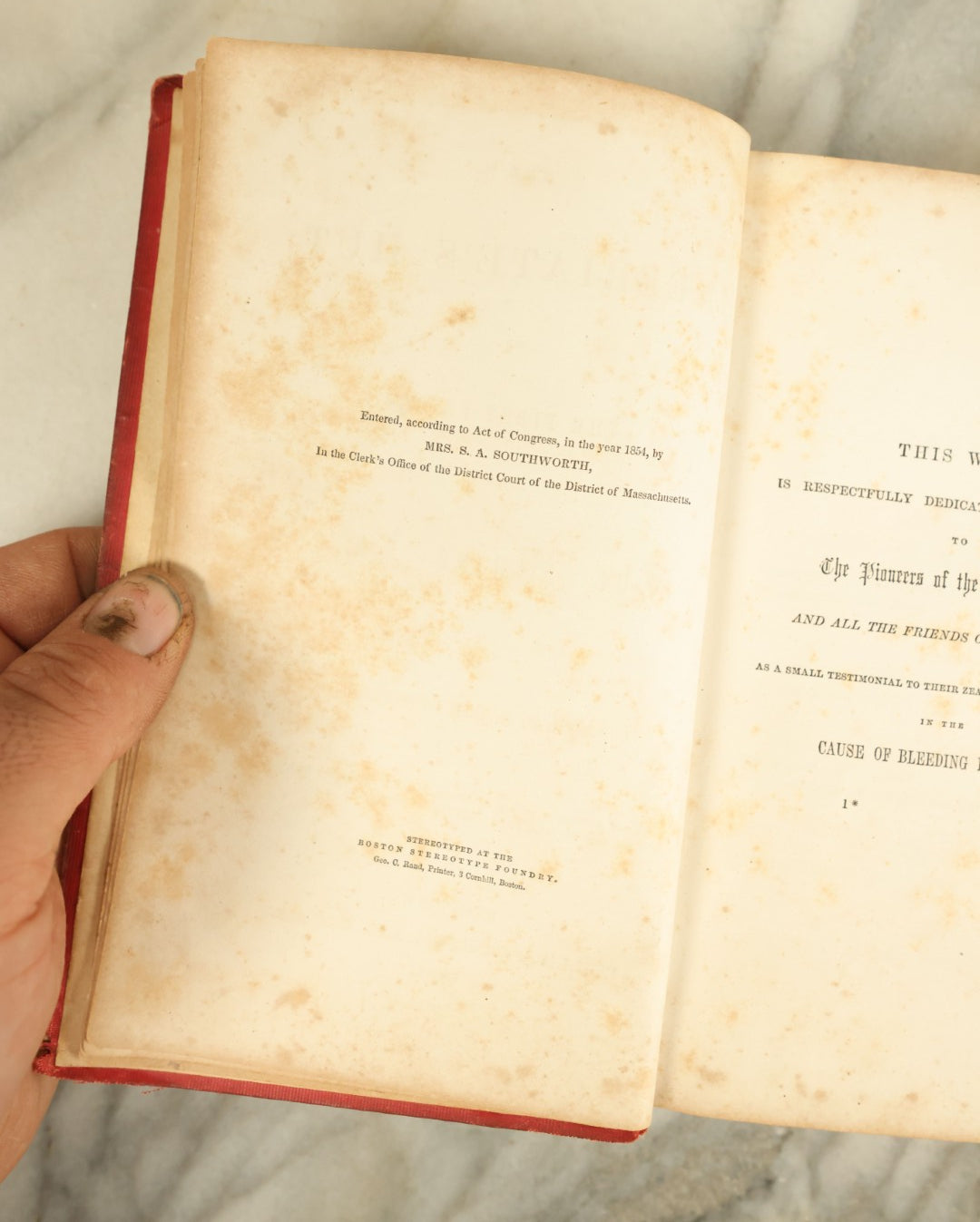 Lot 136 - "The Inebriate's Hut, Or The First Fruits Of The Maine Law" Antique Book By Mrs S.A. Southworth, Relating To The Temperance Movement, Published 1854
