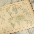 Lot 137 - "Atlas Of Ethnology" Antique German World Atlas With Many Maps And Figures, "Atlas Der Völkerkunde" Published 1892