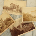 Lot 141 - Grouping Of Four Large Size Cabinet Card Photographs Of The House Of Dr. Watkins, Which Burned Down May 1884, Including Aftermath, Ruins
