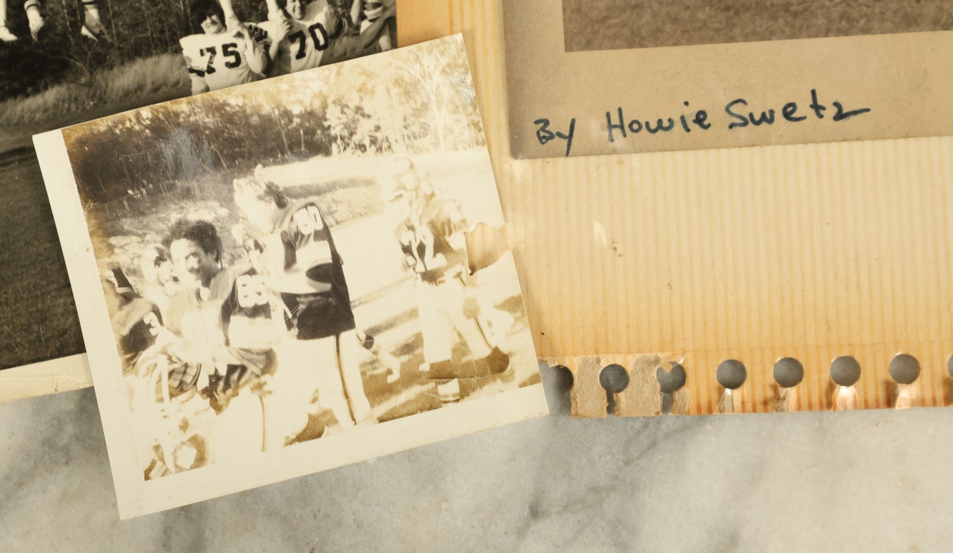 Lot 145 - Grouping Of 10+ Vintage Snap Shot Photos Of High School Football Teams And Games, Circa 1970s