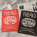 Lot 014 - Four Piece Grouping With Identical Black And Red Fold-Out Issues Of "Freaks" Magazine, "A Collector's Edition Of Nature's Human Oddities, Past And Present" With Magazine Order Form And Mutter Museum Photocopy