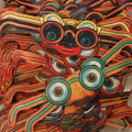Lot 017 - Grouping Of 150+ Vintage Paper Cardboard Novelty Eyeglass Disguise Masks, Various Colors, With Mustache And Wide Eyes, Made In U.S.A., End Lot Of Remaining In Stock